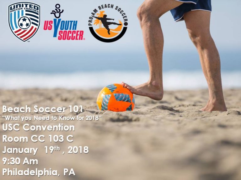 United Soccer Coaches & USYSA Introduce Beach Soccer for First Time at Philly Convention!