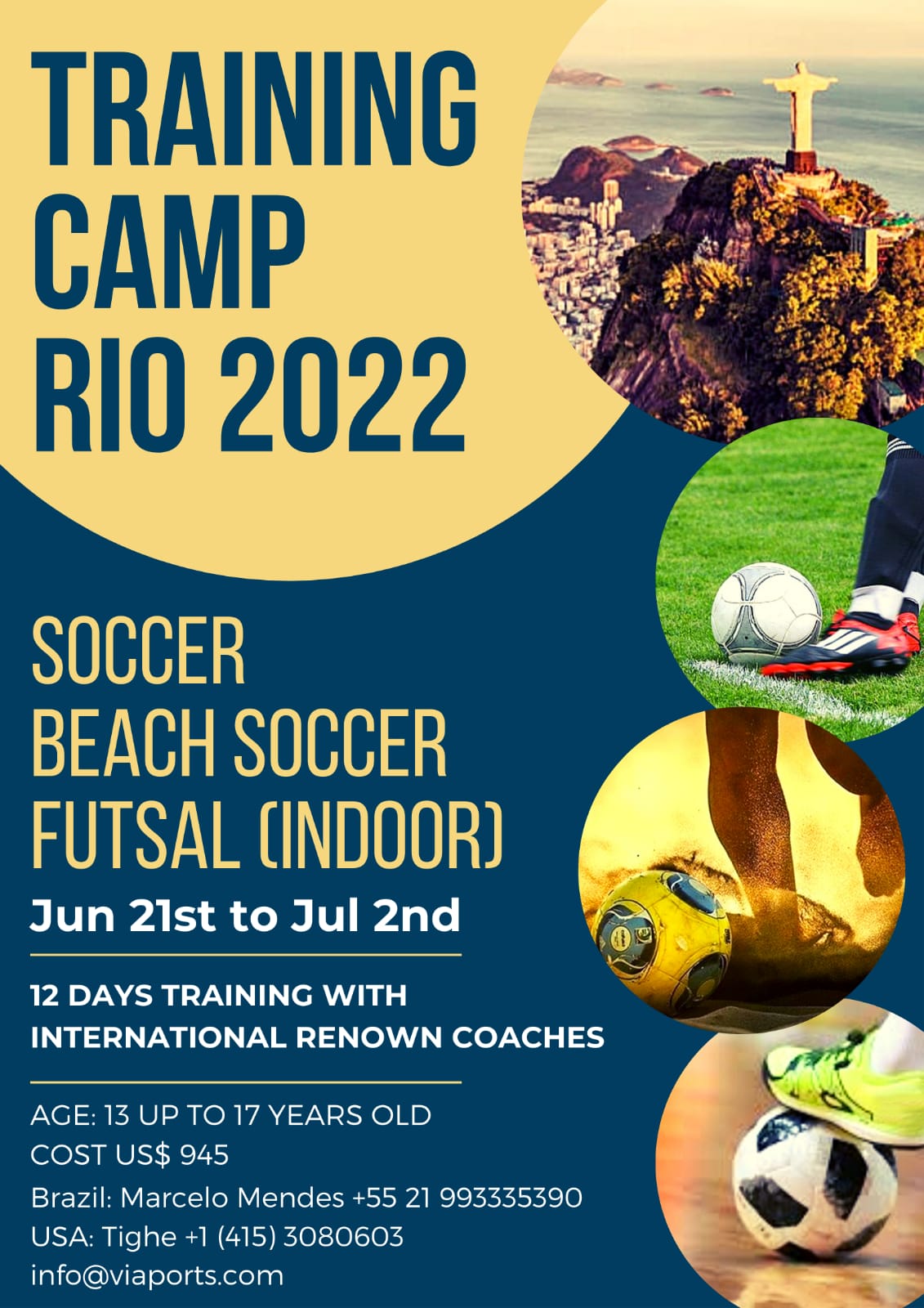 Play Easy Brazilian Academy on Instagram: Hello 2023 here we go !! We are  very happy and proud to announce our 1st Soccer Holiday Camp ! Register now  on the link below